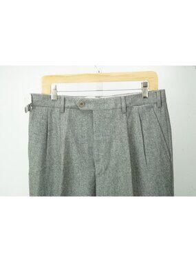 Incotex Light Gray Flannel S100s Wool Mens Dress Pants Sz 48 EU BRAND NEW